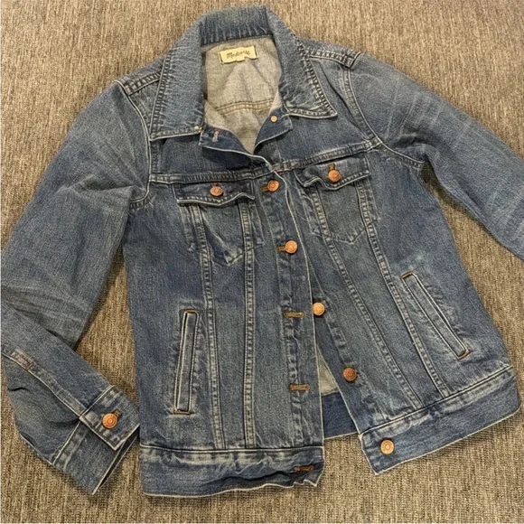Madewell Blue Denim Jean Jacket - Picture 1 of 7